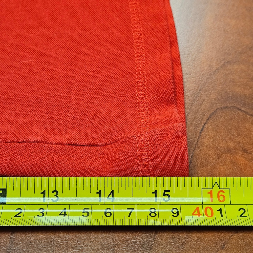 Lauren Ralph Lauren Active Red T-Shirt‎ PM Petite Medium Cotton Sporty Chic L-RL - Picture 5 of 8